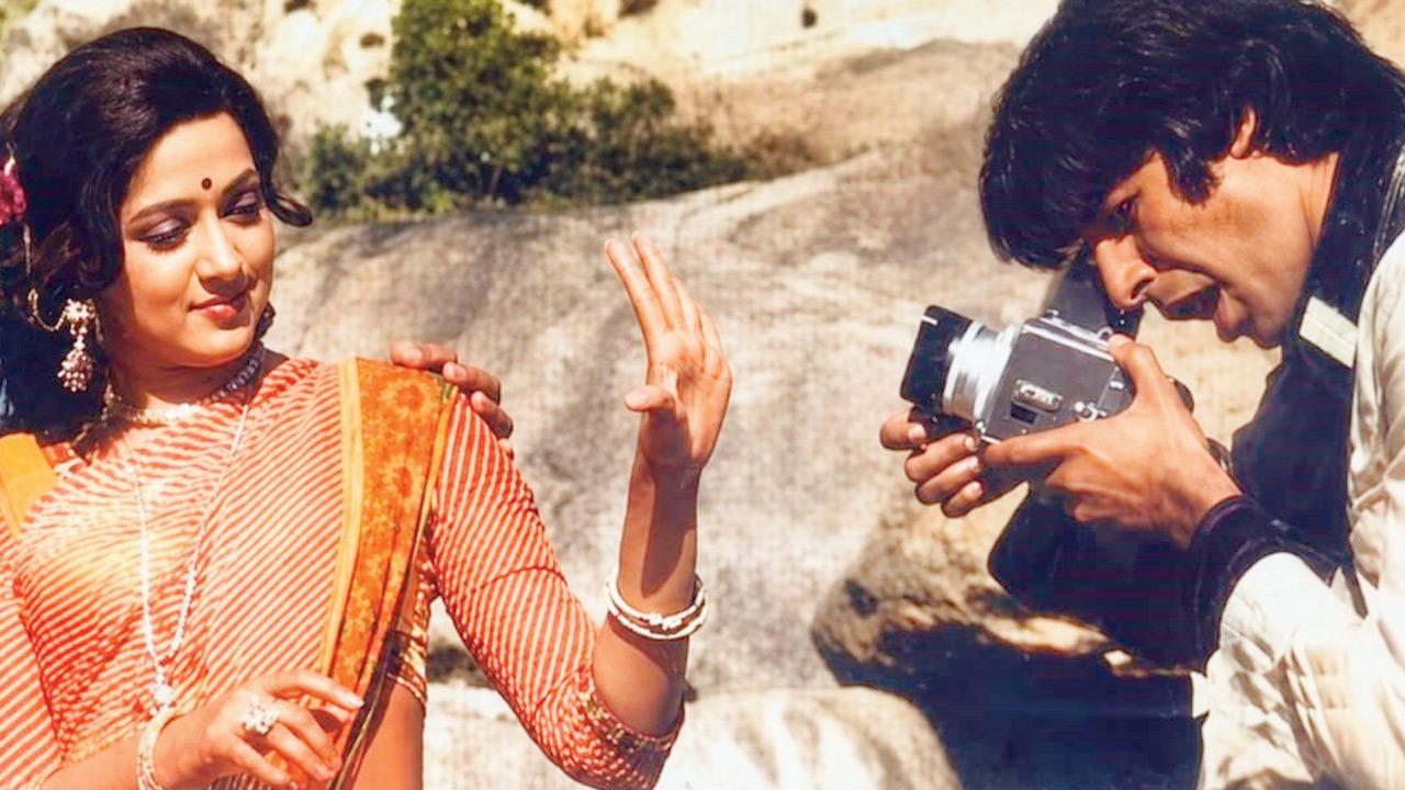 Have you Heard? Hema Malini says Amitabh Bachchan is cheerful off-camera Hema Malini and Amitabh Bachchan in ‘Sholay’. Pic via Instagram